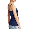 image:imageHanes Womens Cami with Builtin Shelf Bra Stretch Cotton Camisole Adjustable StrapsNavy 1 Pack