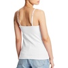 image:imageHanes Womens Cami with Builtin Shelf Bra Stretch Cotton Camisole Adjustable StrapsWhite  1 Pack