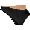 image:imageHanes Womens Crew Ankle and NoShow MoistureWicking Cushioned Athletic Socks 14 PackBlack