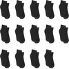 image:imageHanes Womens Crew Ankle and NoShow MoistureWicking Cushioned Athletic Socks 14 PackBlack