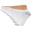 image:imageHanes Womens Crew Ankle and NoShow MoistureWicking Cushioned Athletic Socks 14 PackWhite