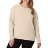 image:imageHanes Womens EcoSmart Fleece Sweatshirt for Women Soft Midweight  FullZip Hoodie Sweatshirt or 14 ZipChampagne Frost