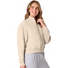 image:imageHanes Womens EcoSmart Fleece Sweatshirt for Women Soft Midweight  FullZip Hoodie Sweatshirt or 14 ZipChampagne Frost