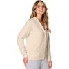 image:imageHanes Womens EcoSmart Fleece Sweatshirt for Women Soft Midweight  FullZip Hoodie Sweatshirt or 14 ZipChampagne Frost