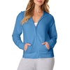 image:imageHanes Womens EcoSmart Fleece Sweatshirt for Women Soft Midweight  FullZip Hoodie Sweatshirt or 14 ZipDenim Blue