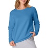 image:imageHanes Womens EcoSmart Fleece Sweatshirt for Women Soft Midweight  FullZip Hoodie Sweatshirt or 14 ZipDenim Blue