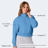 image:imageHanes Womens EcoSmart Fleece Sweatshirt for Women Soft Midweight  FullZip Hoodie Sweatshirt or 14 ZipDenim Blue