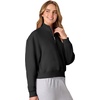 image:imageHanes Womens EcoSmart Fleece Sweatshirt for Women Soft Midweight  FullZip Hoodie Sweatshirt or 14 ZipEbony