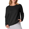 image:imageHanes Womens EcoSmart Fleece Sweatshirt for Women Soft Midweight  FullZip Hoodie Sweatshirt or 14 ZipEbony