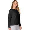 image:imageHanes Womens EcoSmart Fleece Sweatshirt for Women Soft Midweight  FullZip Hoodie Sweatshirt or 14 ZipEbony
