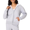 image:imageHanes Womens EcoSmart Fleece Sweatshirt for Women Soft Midweight  FullZip Hoodie Sweatshirt or 14 ZipLight Steel