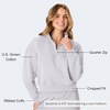 image:imageHanes Womens EcoSmart Fleece Sweatshirt for Women Soft Midweight  FullZip Hoodie Sweatshirt or 14 ZipLight Steel