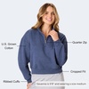 image:imageHanes Womens EcoSmart Fleece Sweatshirt for Women Soft Midweight  FullZip Hoodie Sweatshirt or 14 ZipNavy Heather