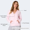 image:imageHanes Womens EcoSmart Fleece Sweatshirt for Women Soft Midweight  FullZip Hoodie Sweatshirt or 14 ZipPale Pink