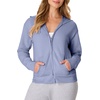 image:imageHanes Womens EcoSmart Fleece Sweatshirt for Women Soft Midweight  FullZip Hoodie Sweatshirt or 14 ZipPeri Blue