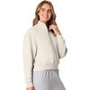 image:imageHanes Womens EcoSmart Fleece Sweatshirt for Women Soft Midweight  FullZip Hoodie Sweatshirt or 14 ZipSand