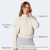 image:imageHanes Womens EcoSmart Fleece Sweatshirt for Women Soft Midweight  FullZip Hoodie Sweatshirt or 14 ZipSand