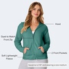 image:imageHanes Womens EcoSmart Fleece Sweatshirt for Women Soft Midweight  FullZip Hoodie Sweatshirt or 14 ZipSpanish Moss