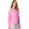 image:imageHanes Womens EcoSmart Fleece Sweatshirt for Women Soft Midweight  FullZip Hoodie Sweatshirt or 14 ZipSpirited Pink