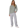 image:imageHanes Womens EcoSmart Fleece Sweatshirt for Women Soft Midweight  FullZip Hoodie Sweatshirt or 14 ZipStonewashed Green