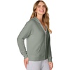 image:imageHanes Womens EcoSmart Fleece Sweatshirt for Women Soft Midweight  FullZip Hoodie Sweatshirt or 14 ZipStonewashed Green