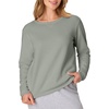 image:imageHanes Womens EcoSmart Fleece Sweatshirt for Women Soft Midweight  FullZip Hoodie Sweatshirt or 14 ZipStonewashed Green