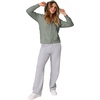 image:imageHanes Womens EcoSmart Fleece Sweatshirt for Women Soft Midweight  FullZip Hoodie Sweatshirt or 14 ZipStonewashed Green