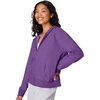 image:imageHanes Womens EcoSmart Fleece Sweatshirt for Women Soft Midweight  FullZip Hoodie Sweatshirt or 14 ZipViolet Splendor Heather