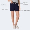 image:imageHanes Womens Essential Drawstring Shorts Cotton Shorts for Women Adjustable ShortsAthletic Navy