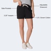 image:imageHanes Womens Essential Drawstring Shorts Cotton Shorts for Women Adjustable ShortsBlack