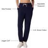 image:imageHanes Womens Essentials Cotton Joggers Jersey Drawstring Pants for WomenAthletic Navy