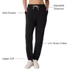 image:imageHanes Womens Essentials Cotton Joggers Jersey Drawstring Pants for WomenBlack