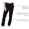 image:imageHanes Womens French Terry Pants Pocket Lounge Pants for Women LighterThanFleece Loungewear 31Black