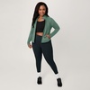 image:imageHanes Womens Jacket Moves FullZip Workout Jacket MoistureWicking Outwear Soft amp Stretchy Athletic Wear for WomenHerbal Olive Green