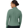 image:imageHanes Womens Jacket Moves FullZip Workout Jacket MoistureWicking Outwear Soft amp Stretchy Athletic Wear for WomenHerbal Olive Green
