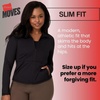 image:imageHanes Womens Jacket Moves FullZip Workout Jacket MoistureWicking Outwear Soft amp Stretchy Athletic Wear for WomenImperial Indigo