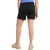 image:imageHanes Womens Jersey Pocket Shorts Drawstring Cotton Jersey Shorts 7 InseamBlack