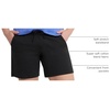 image:imageHanes Womens Jersey Pocket Shorts Drawstring Cotton Jersey Shorts 7 InseamBlack