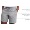 image:imageHanes Womens Jersey Pocket Shorts Drawstring Cotton Jersey Shorts 7 InseamLight Steel