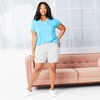 image:imageHanes Womens Just My Size Cotton Jersey Shorts Plus Size Pullon Gym Shorts 7 inches InseamCharcoal Heather