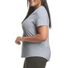 image:imageHanes Womens Just My Size Plus Size Cotton Jersey TShirt Short Sleeve VNeck TeeLight Steel