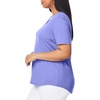 image:imageHanes Womens Just My Size Plus Size Cotton Jersey TShirt Short Sleeve VNeck TeePetal Purple
