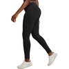 image:imageHanes Womens Leggings AnkleLength Leggings for Women Stretch CottonSpandex Leggings High Waist 27Black