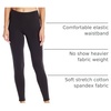image:imageHanes Womens Leggings AnkleLength Leggings for Women Stretch CottonSpandex Leggings High Waist 27Black