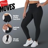 image:imageHanes Womens Leggings Clothing Moves 78 Soft Leggings with Pocket Moisture Wicking Womens Clothing Pants 25 InseamBlack Leopard