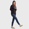 image:imageHanes Womens Lightweight Full Zip Hoodie Textured Cotton Zip Up TShirt HoodieBlack