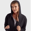 image:imageHanes Womens Lightweight Full Zip Hoodie Textured Cotton Zip Up TShirt HoodieBlack