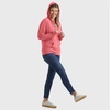 image:imageHanes Womens Lightweight Full Zip Hoodie Textured Cotton Zip Up TShirt HoodieBriny Pink