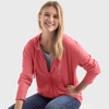image:imageHanes Womens Lightweight Full Zip Hoodie Textured Cotton Zip Up TShirt HoodieBriny Pink