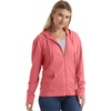 image:imageHanes Womens Lightweight Full Zip Hoodie Textured Cotton Zip Up TShirt HoodieBriny Pink